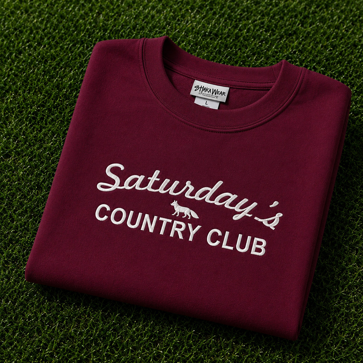 Fox Emblem Embroidery Tshirt